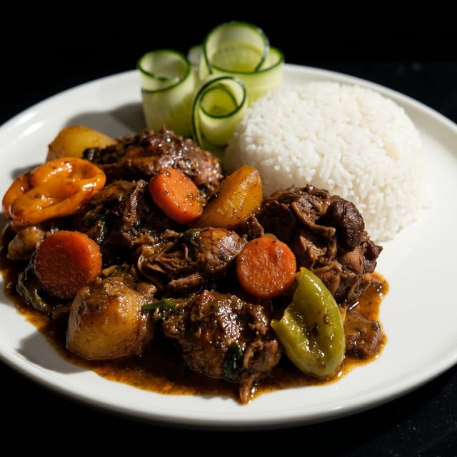 Stew Chicken.